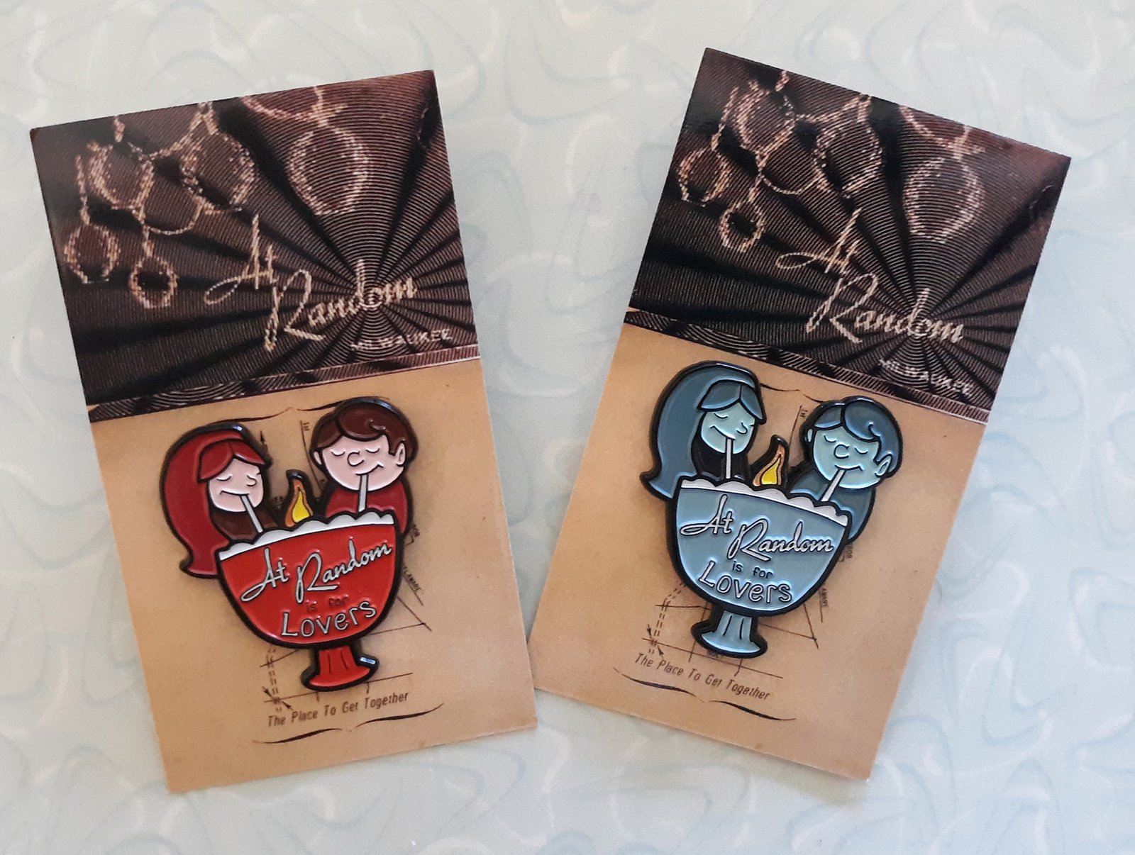 AT RANDOM IS FOR LOVERS Milwaukee Tiki Love Bowl RED 1.75